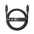 Empower by Panzerglass Racing USB-C to USB-C Cable 60W 1.2M สี Space Black ภาพรวมสินค้าทั้งชิ้น พื้นหลังขาว