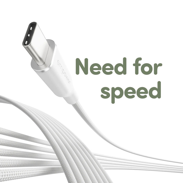 สายชาร์จ Racing Cable 60W ดีไซน์นุ่ม ไม่พันกัน พร้อมสายรัดจัดเก็บ