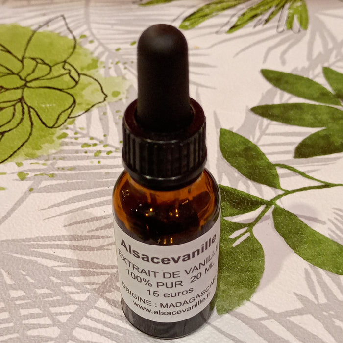 20 ml d'extrait de vanille liquide - Alsace vanille