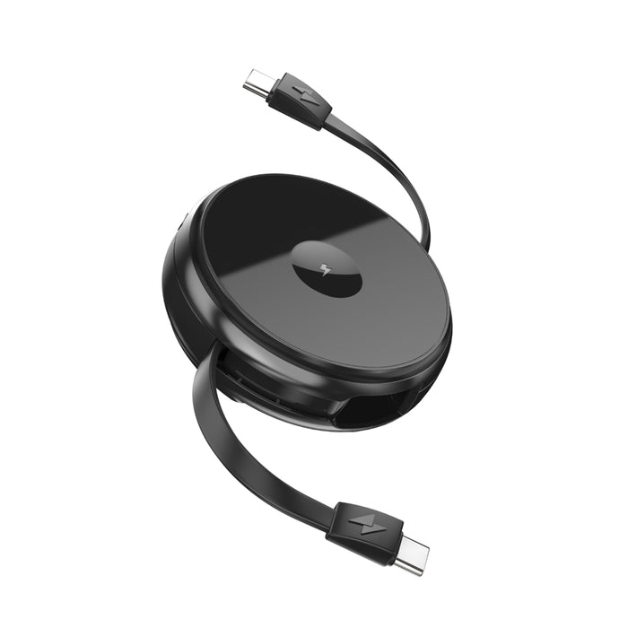 Function 101 2-in-1 Retractable Cable แผ่นชาร์จไร้สายพร้อมสาย USB-C 60W พับเก็บได้