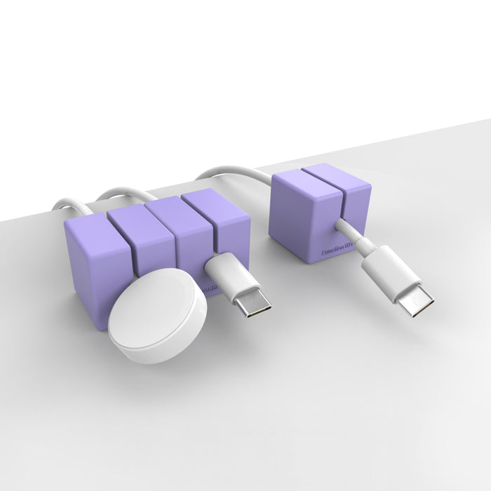 อุปกรณ์จัดการสายเคเบิล Function 101 Cable Blocks (3 ชิ้น) สี Purple