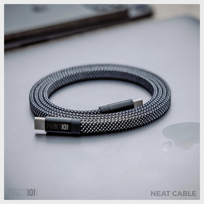 สายชาร์จ Function 101 Neat C to C Magnetic Flat ความยาว 1 เมตร รองรับกำลังไฟ 60W สี Blue