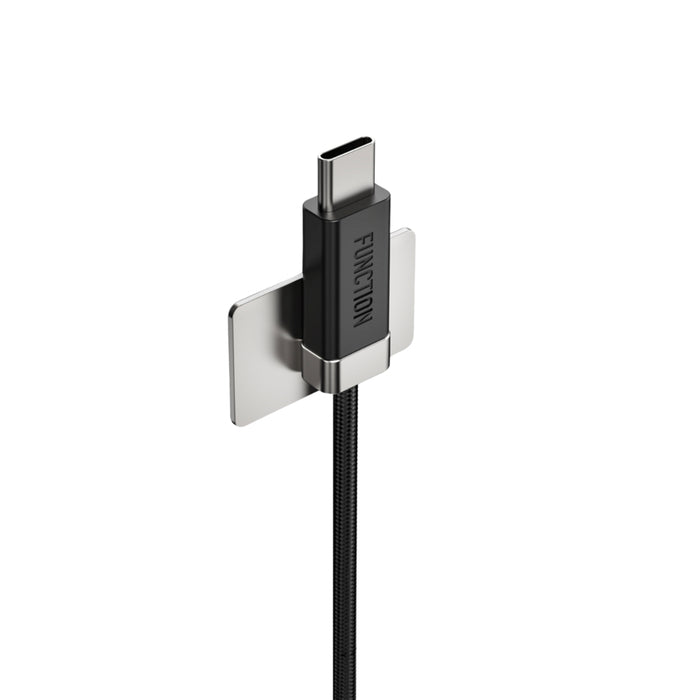 Function 101 Stay Cable USB-C to C 1.5M 60W สายชาร์จ Braided Nylon พร้อม Magnetic Adaptor