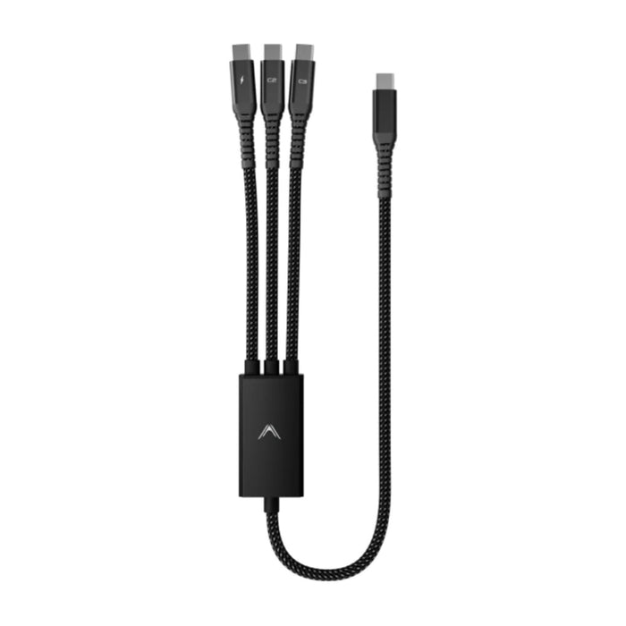 Futurizta Hydra Triple Type C 100W สายชาร์จ USB-C 3 หัว รองรับ PD 100W, PPS, QC และชาร์จพร้อมกันได้ 3 อุปกรณ์ด้วย Triboost Technology