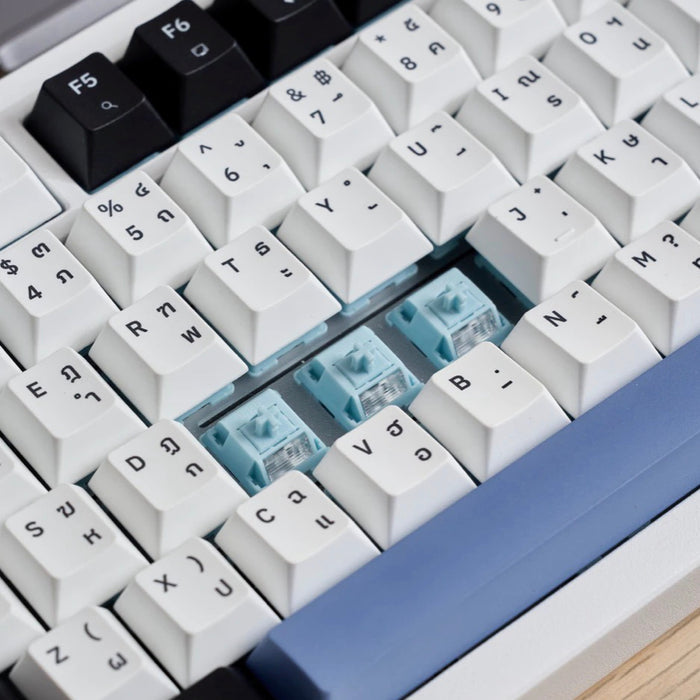 Gconic X98 Mechanical Keyboard Star White Aqua Switch พร้อมปุ่ม Knob และหน้าจอแสดงผล