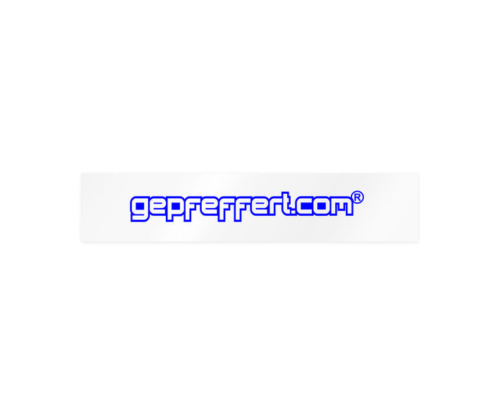 gepfeffert.com® Aufkleber Windschutzscheibe gepfeffert.com 54 cm - gepfeffert.com