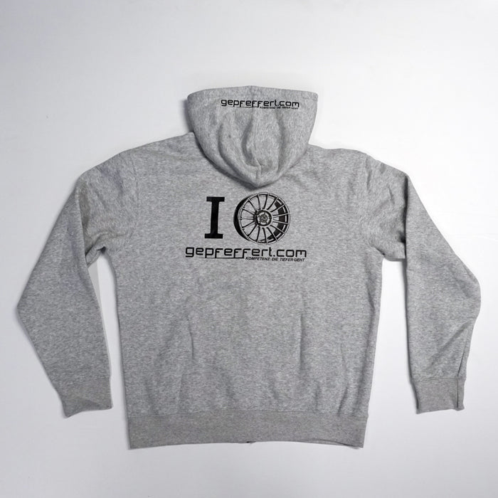gepfeffert.com® Hoodie-Zipper GRAU/SCHWARZ/PINK/WEIß - gepfeffert.com