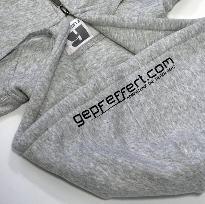 gepfeffert.com® Hoodie-Zipper GRAU/SCHWARZ/PINK/WEIß - gepfeffert.com