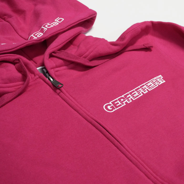 gepfeffert.com® Hoodie-Zipper GRAU/SCHWARZ/PINK/WEIß/DUNKELBLAU ohne Rückenaufdruck - gepfeffert.com