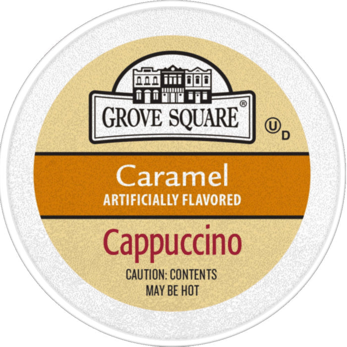 Grove Square Caramel Cappucino Coffee Pods, 24 Count for Keurig K-Cup Brewers Grove Square Single