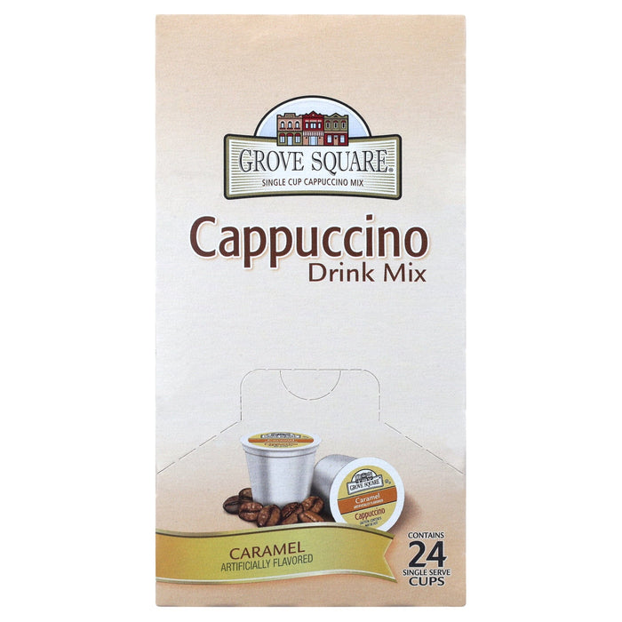 Grove Square Caramel Cappucino Coffee Pods, 24 Count for Keurig K-Cup Brewers Grove Square