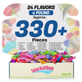 Hi Chew 24 Flavors, Bulk 330+ Pieces, 4 Pound (4 Original, 3 Tropical, 3 Combos, 3 Sweet and Sour, 3 Fantasy, 3 Dessert, 3 Berries, 2 Plusfruit) Snackathon