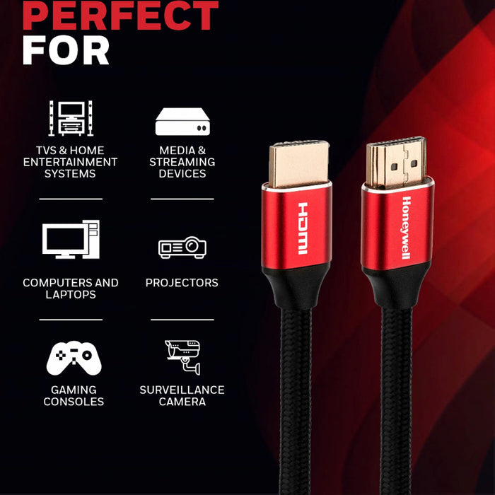 สายสัญญาณ Honeywell HDMI 2.1 พร้อม Ethernet (2 เมตร)