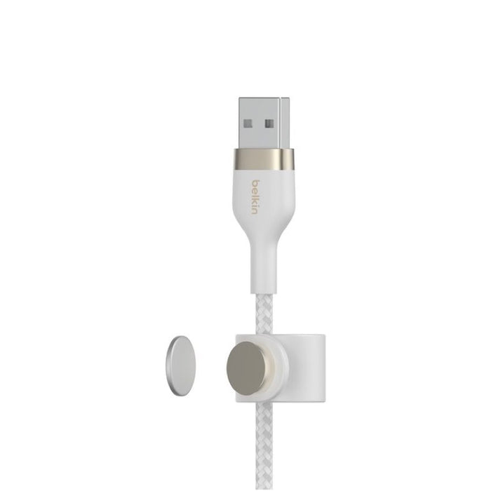 สายชาร์จ Innergie BOOST CHARGE Pro Flex Double-Braided Silicone USB-A to C 1M - White