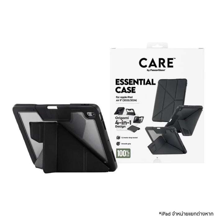 เคสฝาพับ iPad Air 11 (M2/M3) Care by PanzerGlass - Black