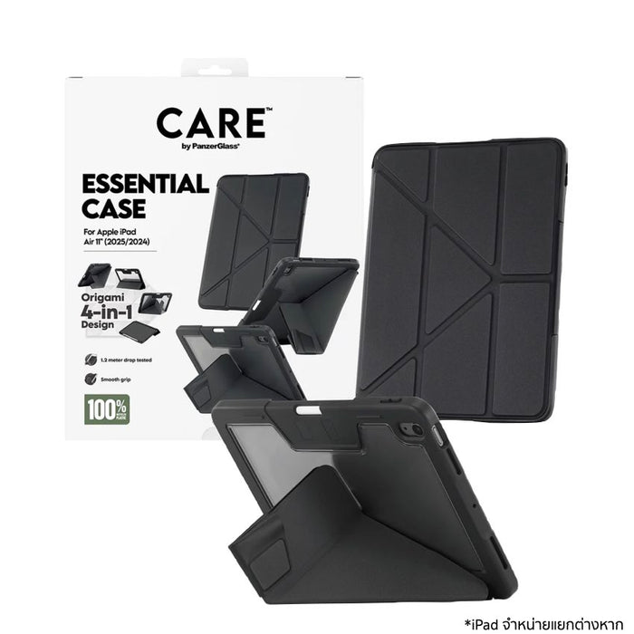 เคสฝาพับ iPad Air 11 (M2/M3) Care by PanzerGlass - Black