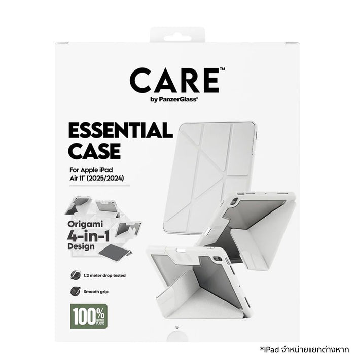 เคสฝาพับ iPad Air 11 (M2/M3) Care by PanzerGlass - Light Grey
