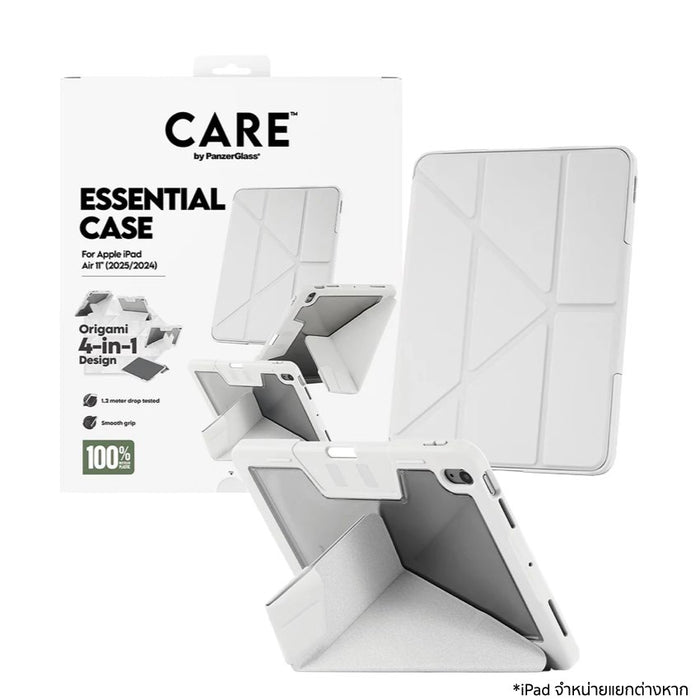เคสฝาพับ iPad Air 11 (M2/M3) Care by PanzerGlass - Light Grey