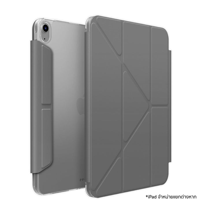 เคส iPad Gen 11 Uniq CAMDEN Click Case สี Rhini Grey ดีไซน์มินิมอล รองรับ Apple Pencil ระบบ Click ถอดง่าย วัสดุพรีเมียม