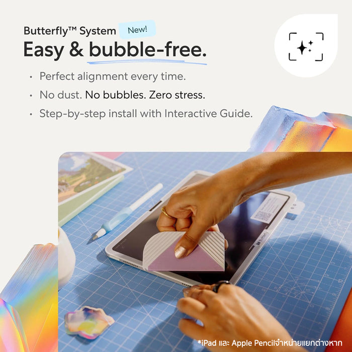 ฟิล์ม Paperlike iPad Pro 11 (2024) Film 3 สัมผัสกระดาษ เขียน Apple Pencil ลื่น วาดแม่น ลดรอยนิ้วมือ พร้อมปกป้องหน้าจอ