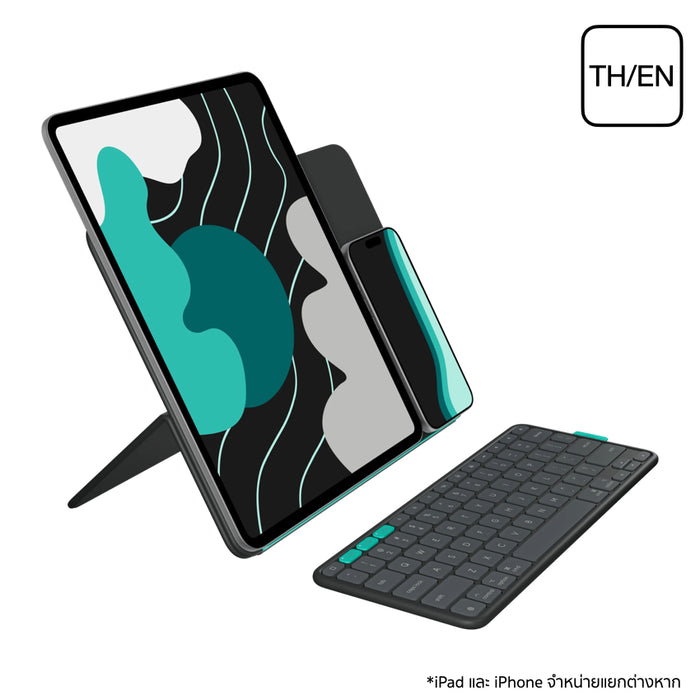เคสคีย์บอร์ด Flip Folio สำหรับ iPad Air และ iPad Pro 13 นิ้ว รับได้ 2 ทิศทาง แบรนด์ LOGITECH