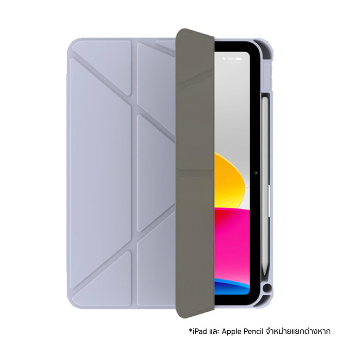เคส iPad Gen10/11 พร้อมที่เก็บ Apple Pencil รองรับ Auto Sleep/Wake กันกระแทก ปรับมุมได้ เปิดกล้องไว ใช้งานสะดวก ครบจบในเคสเดียว