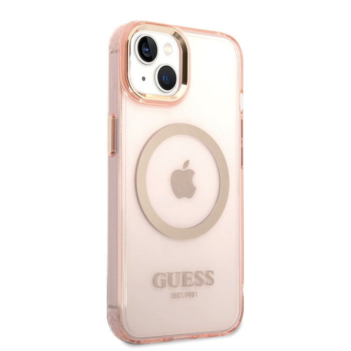 เคส iPhone 14 Guess Colors Edition MagSafe สี Pink