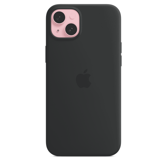 iPhone 15 Plus Silicone Case with MagSafe - Black