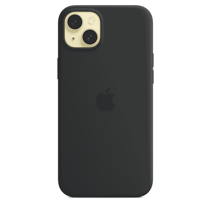 iPhone 15 Plus Silicone Case with MagSafe - Black