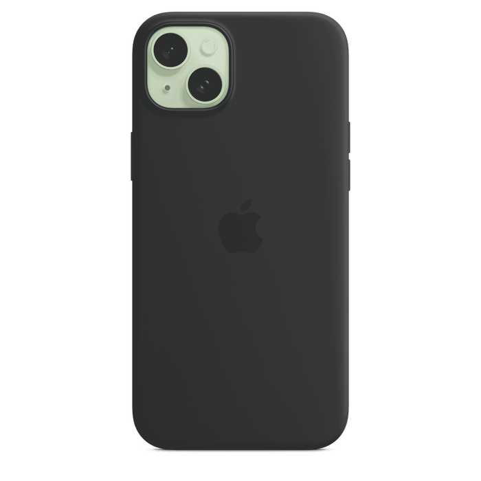 iPhone 15 Plus Silicone Case with MagSafe - Black