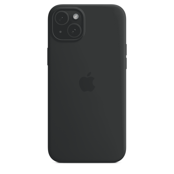 iPhone 15 Plus Silicone Case with MagSafe - Black
