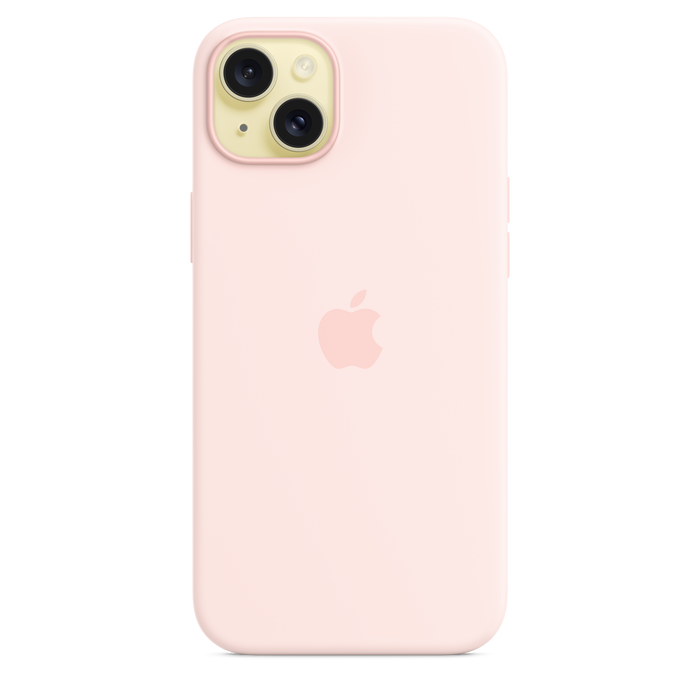 iPhone 15 Plus Silicone Case with MagSafe - Light Pink