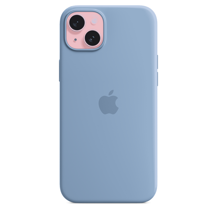 iPhone 15 Plus Silicone Case with MagSafe - Winter Blue