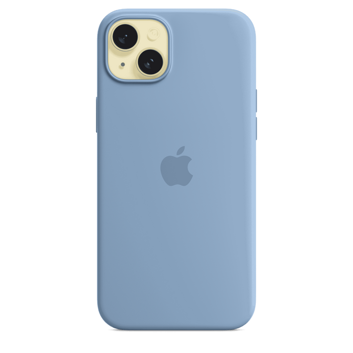 iPhone 15 Plus Silicone Case with MagSafe - Winter Blue