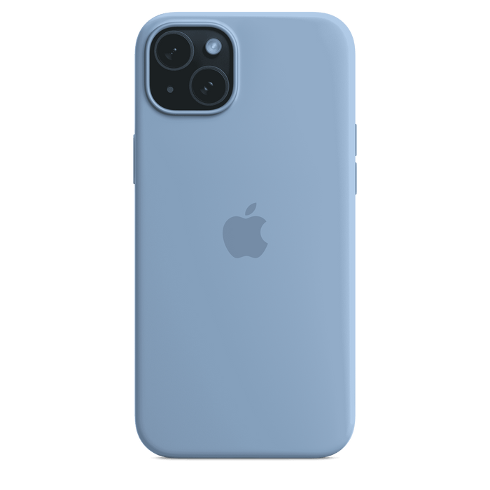 iPhone 15 Plus Silicone Case with MagSafe - Winter Blue