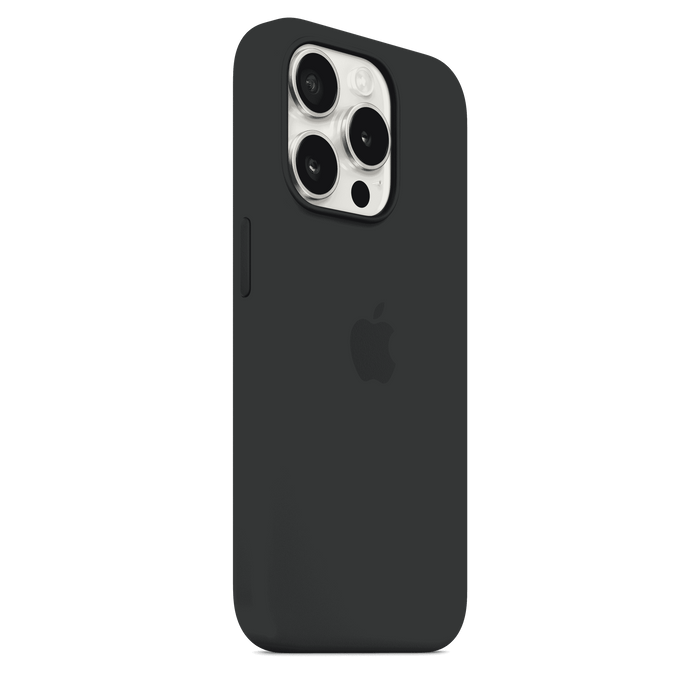 iPhone 15 Pro Silicone Case with MagSafe - Black