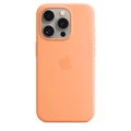 iPhone 15 Pro Silicone Case with MagSafe - Orange Sorbet