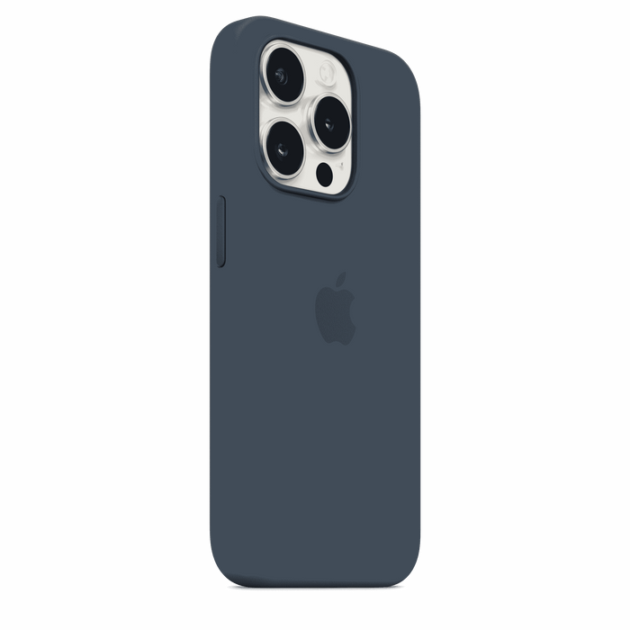iPhone 15 Pro Silicone Case with MagSafe - Storm Blue