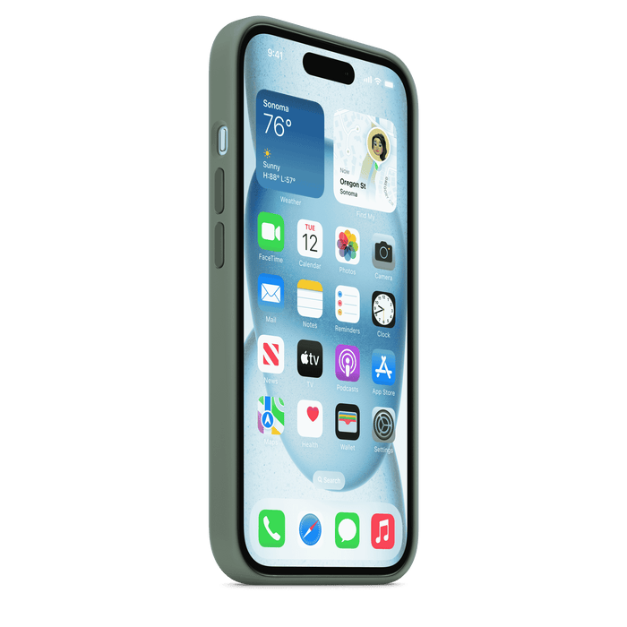 iPhone 15 Silicone Case with MagSafe - Cypress