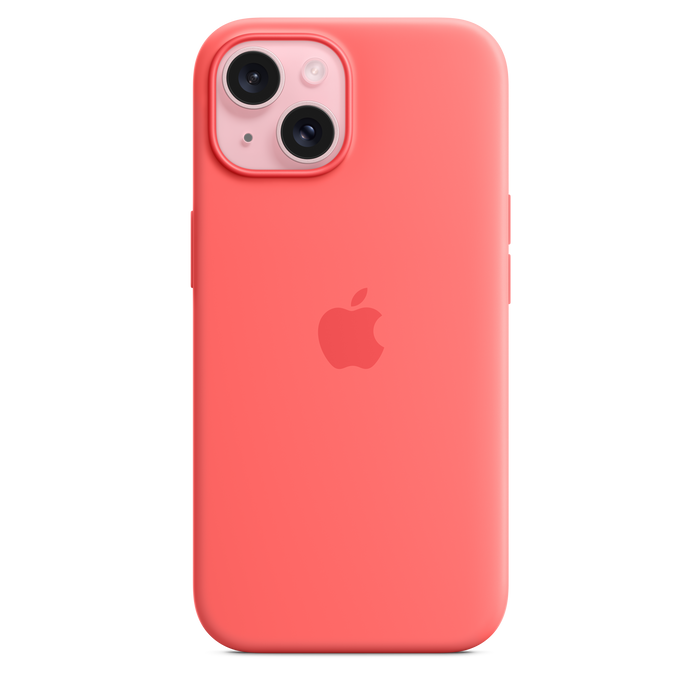 iPhone 15 Silicone Case with MagSafe - Guava