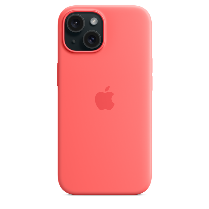 iPhone 15 Silicone Case with MagSafe - Guava