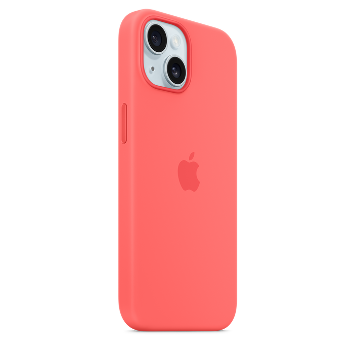 iPhone 15 Silicone Case with MagSafe - Guava