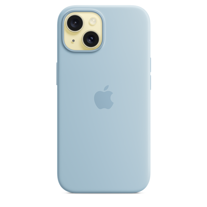 iPhone 15 Silicone Case with MagSafe - Light Blue