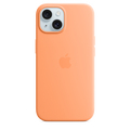 iPhone 15 Silicone Case with MagSafe - Orange Sorbet