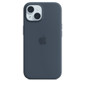 iPhone 15 Silicone Case with MagSafe - Storm Blue