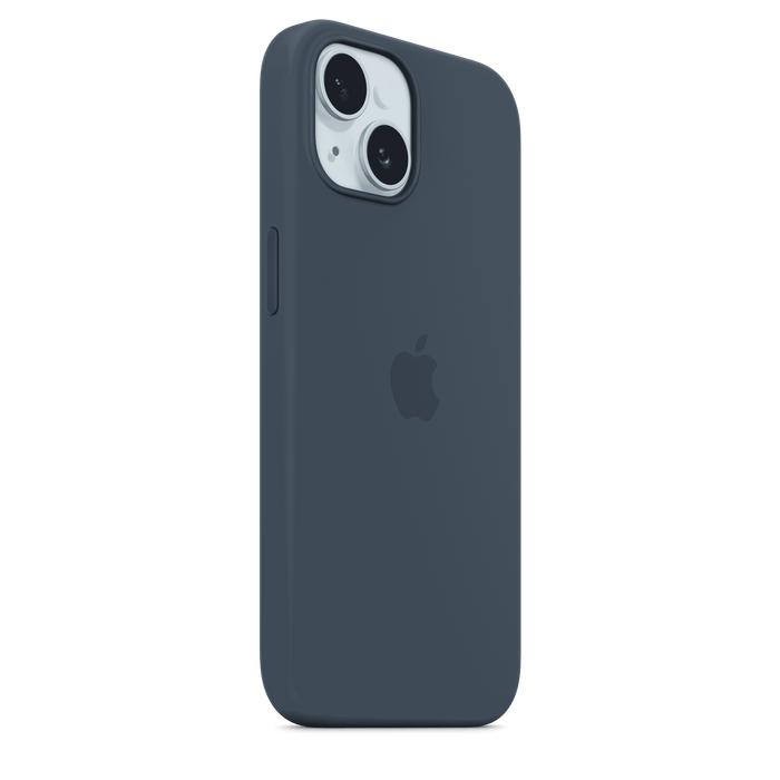 iPhone 15 Silicone Case with MagSafe - Storm Blue