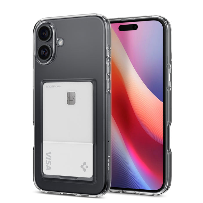 เคสกันกระแทก iPhone 16 Plus Spigen Crystal Slot สี Crystal Clear