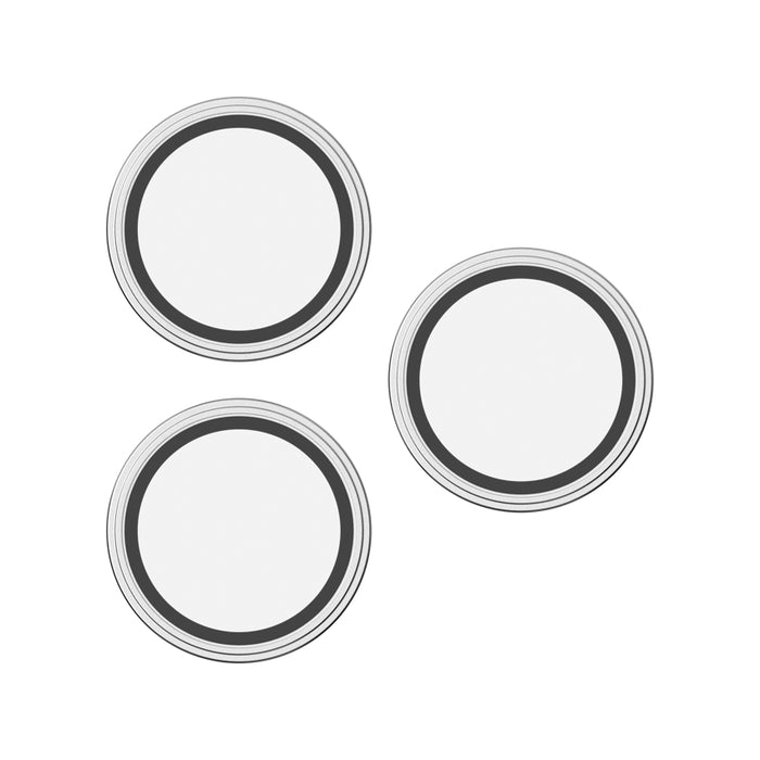 ฟิล์มกระจกป้องกันเลนส์ Camera Rings สำหรับ iPhone 16 Pro / 16 Pro Max สี White Titanium กันกระแทก แบรนด์ ZAGG