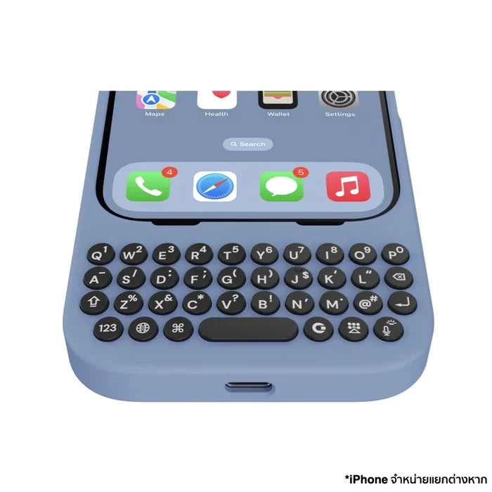 เคสพร้อมคีย์บอร์ด สำหรับ iPhone 16 Pro สี Surf