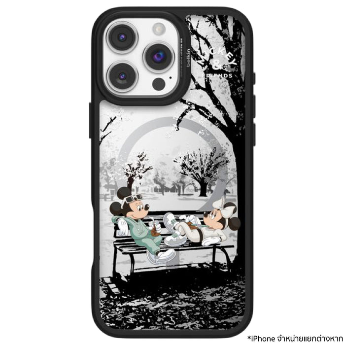 เคสกันกระแทก iPhone 16 Pro Max Belkin Sheerforce ลาย Mickey and Friends รองรับ MagSafe